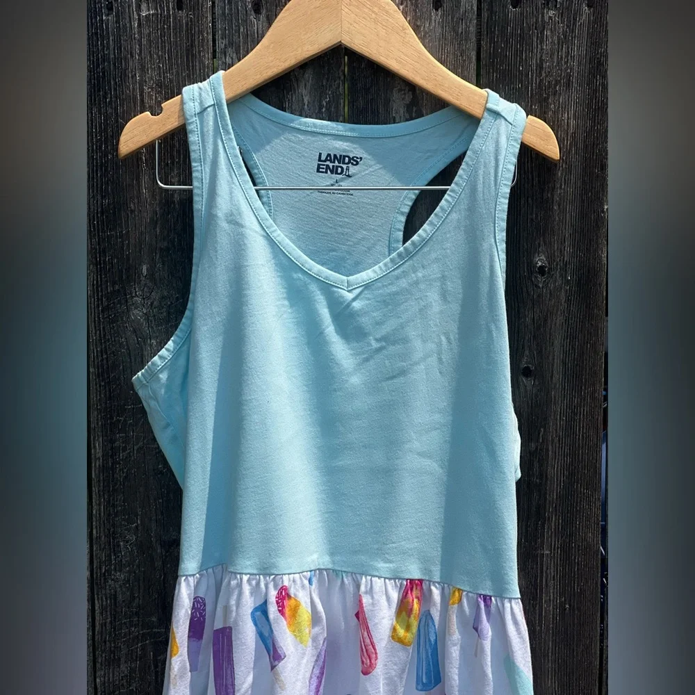 Lands’ End Popsicles prints Dress for Girls - Picture 3 of 7